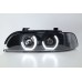 BMW E39 Black Projector Headlamp w Crystal Bar BMW E39 Black Projector Headlamp w Crystal Bar